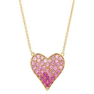 Poshmark 14K Real Gold Heart Necklace